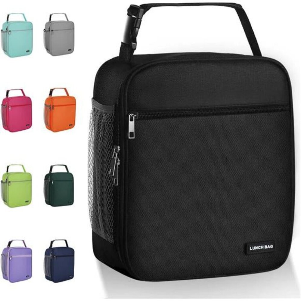 Large insulated lunch bag for men women portable cooler tote for work picnic tra